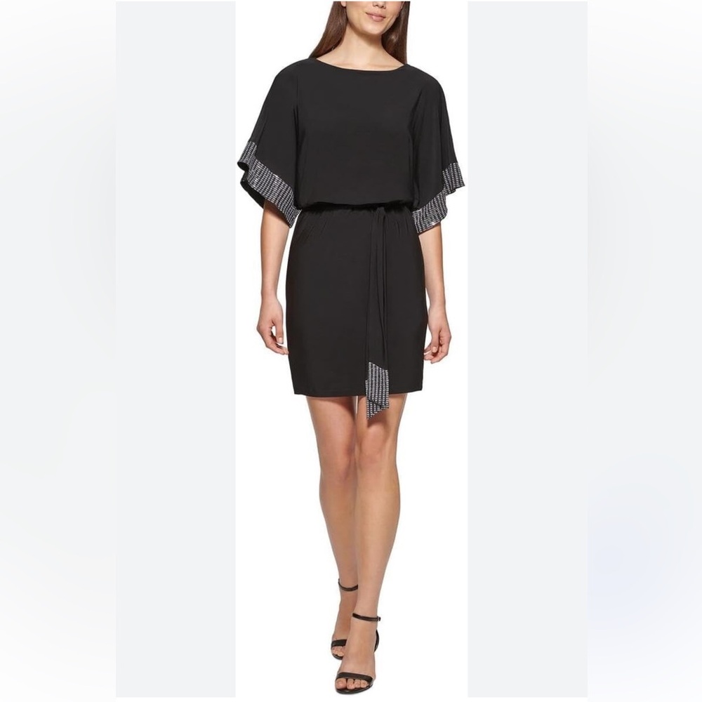 Jessica Howard Embellished Blouson Dress size 8 NWT